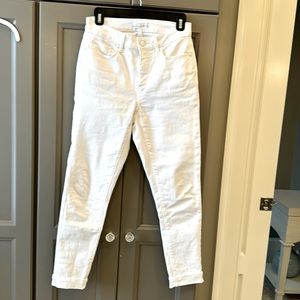 LOFT White Denim Jeans 0